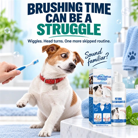 🐾🦷 Pet Oral Care Foam for Dogs & Cats
