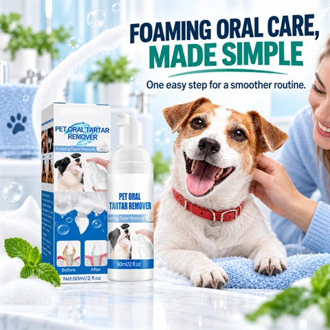 🐾🦷 Pet Oral Care Foam for Dogs & Cats