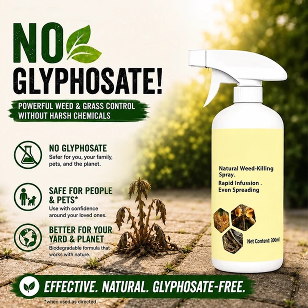 Fast-Acting NaturalHerbicide Spray-UP