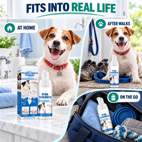 🐾🦷 Pet Oral Care Foam for Dogs & Cats