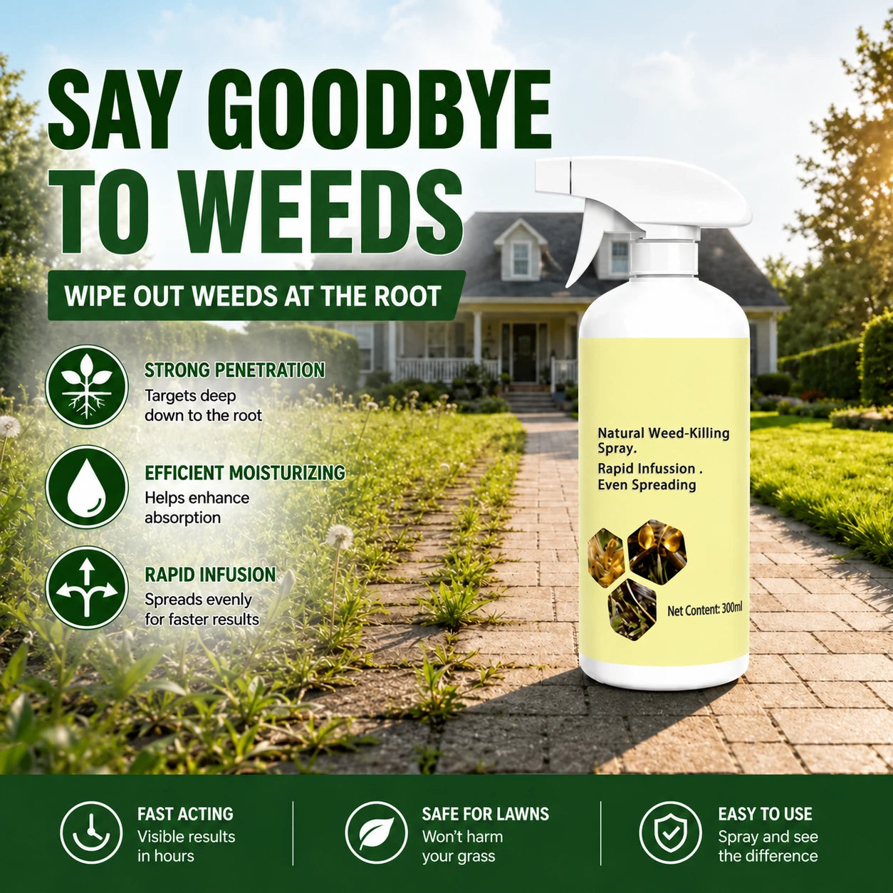 Fast-Acting NaturalHerbicide Spray-UP