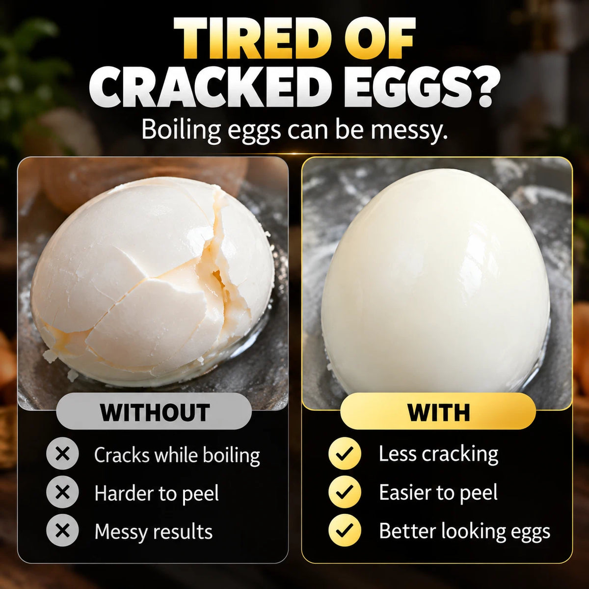 2-in-1 Egg Prep Kit – Easier Boiling & Cleaner Opening