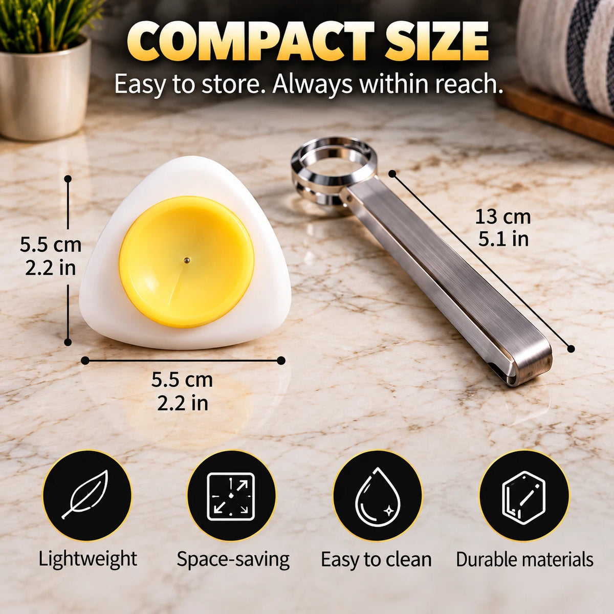 2-in-1 Egg Prep Kit – Easier Boiling & Cleaner Opening