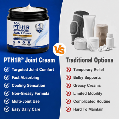 AQA PTH1R joint comfort cream care comparison