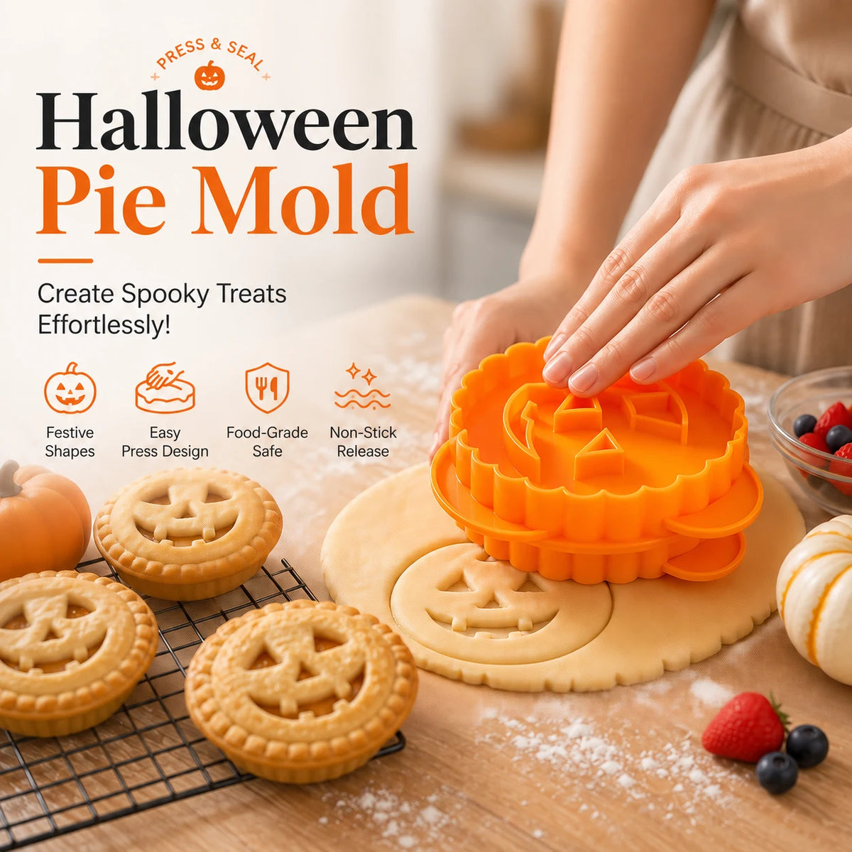 Halloween handheld pie press mold product image 18