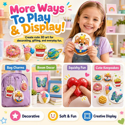 Ways to display finished puffy artwork