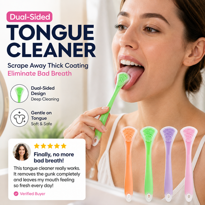 Auaax 3-in-1 silicone tongue scraper product image