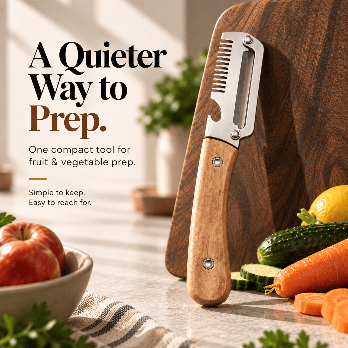 Compact Multi-Tool Kitchen Knife